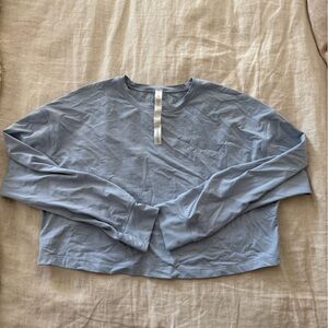 Lululemon Sky Blue Crop Top